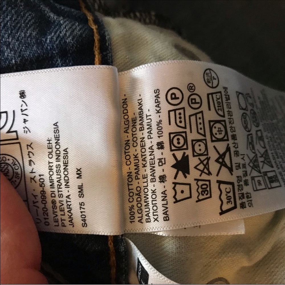 Levi’s Denim Custom Distressed Straight Leg 511 - Picture 7 of 12